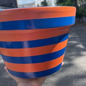 Hand crafted 11” terracotta planter